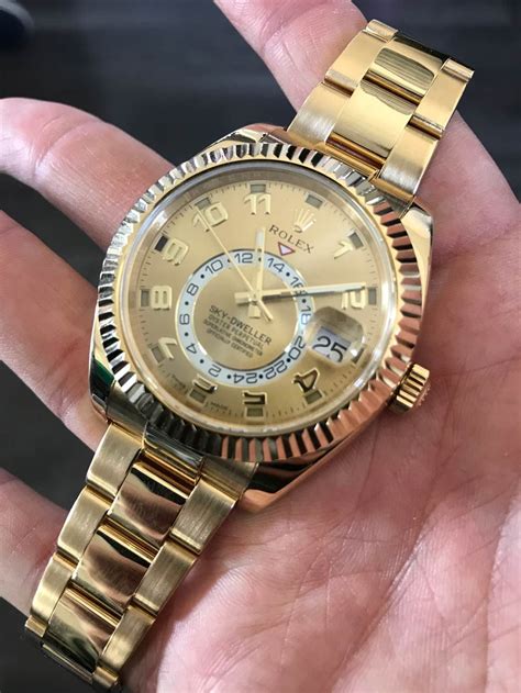 sky-dweller rolex gold|rolex sky dweller for sale.